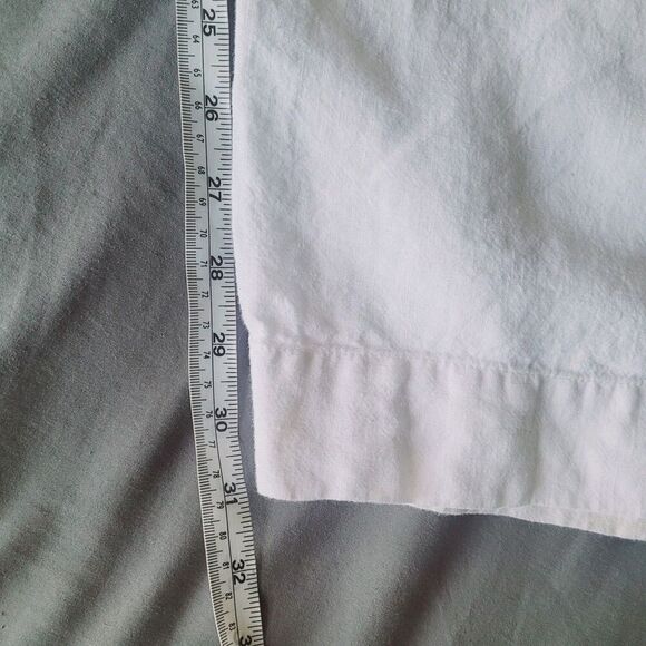 Natalie Rolt 100% Linen White Wide Leg High Rise Pants 0 Eddy Coastal Lagenlook - Picture 7 of 11